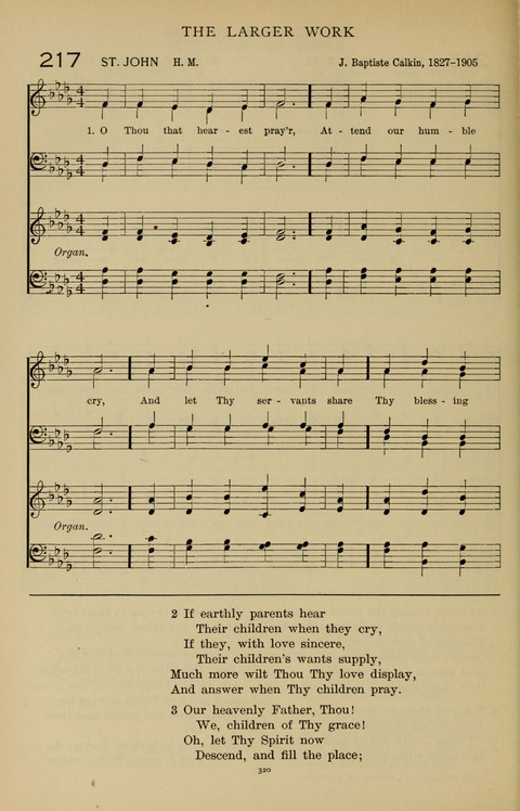 Songs for the Chapel: Arranged for male voices, for use in colleges, academies, schools and societies page 320