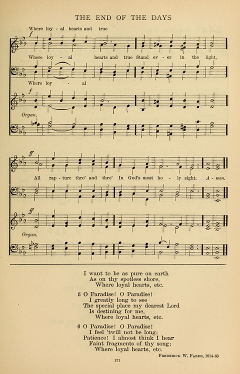 Songs for the Chapel: Arranged for male voices, for use in colleges, academies, schools and societies page 375