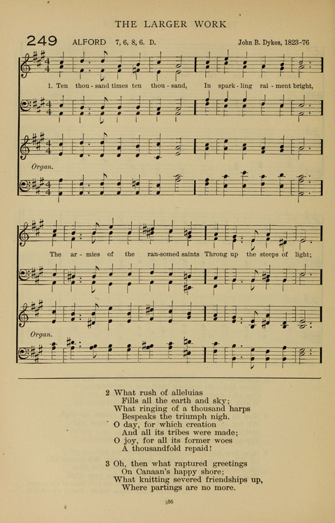 Songs for the Chapel: Arranged for male voices, for use in colleges, academies, schools and societies page 386