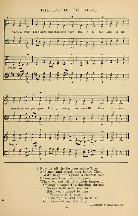 Songs for the Chapel: Arranged for male voices, for use in colleges, academies, schools and societies page 389