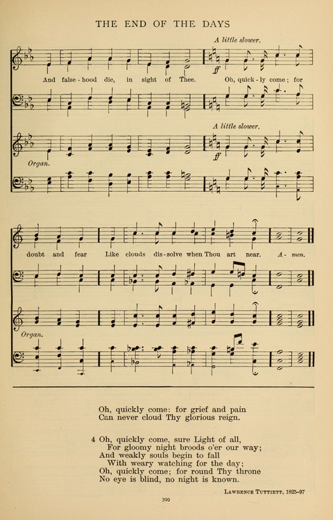 Songs for the Chapel: Arranged for male voices, for use in colleges, academies, schools and societies page 399