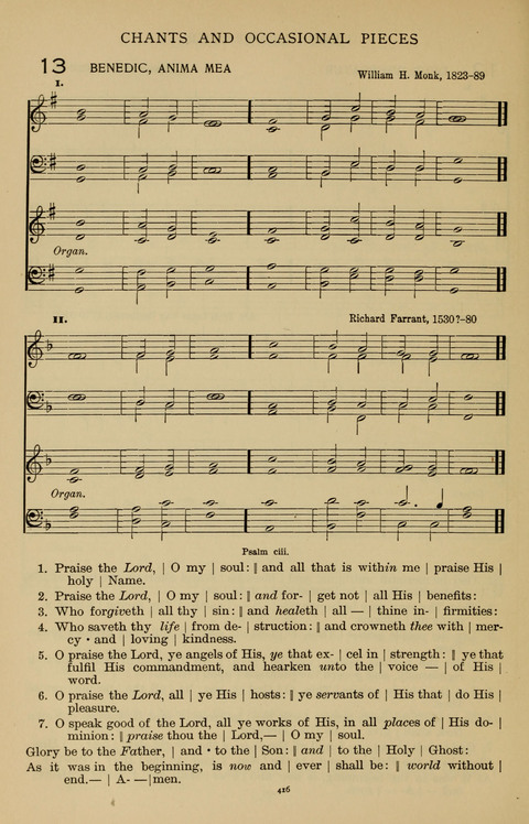 Songs for the Chapel: Arranged for male voices, for use in colleges, academies, schools and societies page 416