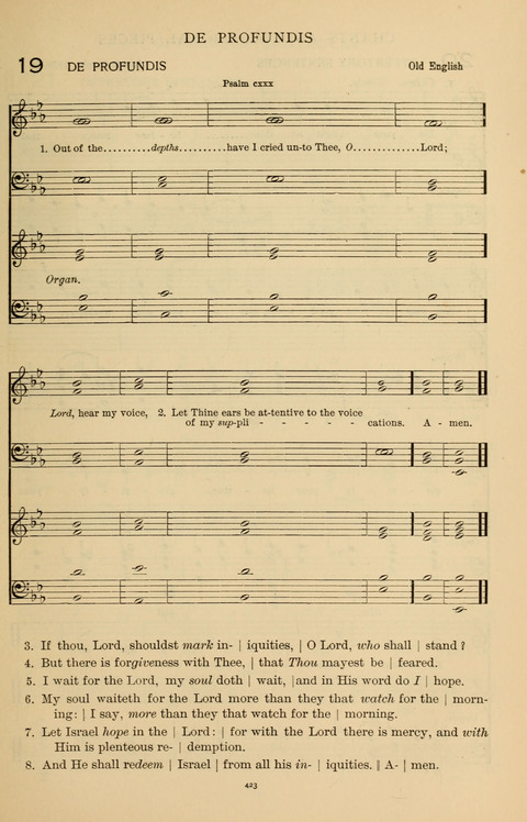 Songs for the Chapel: Arranged for male voices, for use in colleges, academies, schools and societies page 423