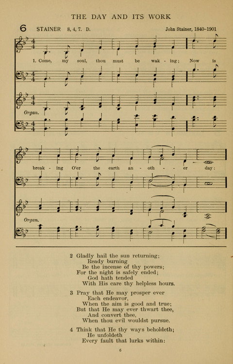 Songs for the Chapel: Arranged for male voices, for use in colleges, academies, schools and societies page 6