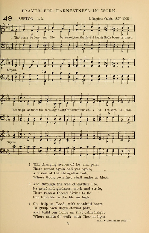 Songs for the Chapel: Arranged for male voices, for use in colleges, academies, schools and societies page 63