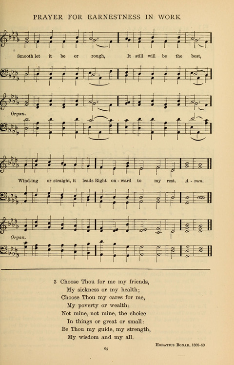 Songs for the Chapel: Arranged for male voices, for use in colleges, academies, schools and societies page 65