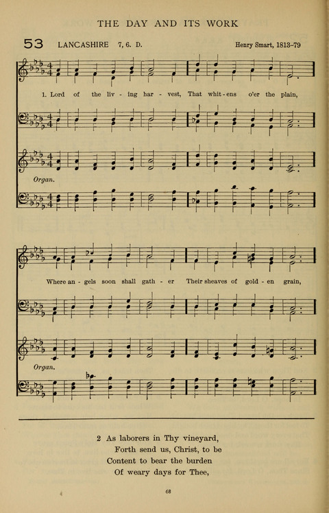 Songs for the Chapel: Arranged for male voices, for use in colleges, academies, schools and societies page 68