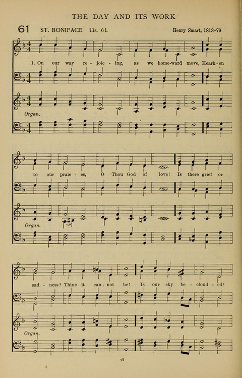 Songs for the Chapel: Arranged for male voices, for use in colleges, academies, schools and societies page 78