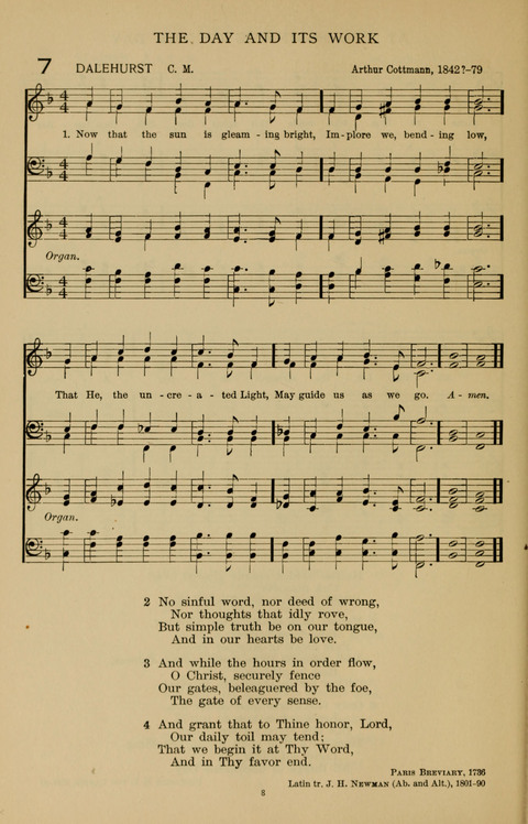 Songs for the Chapel: Arranged for male voices, for use in colleges, academies, schools and societies page 8