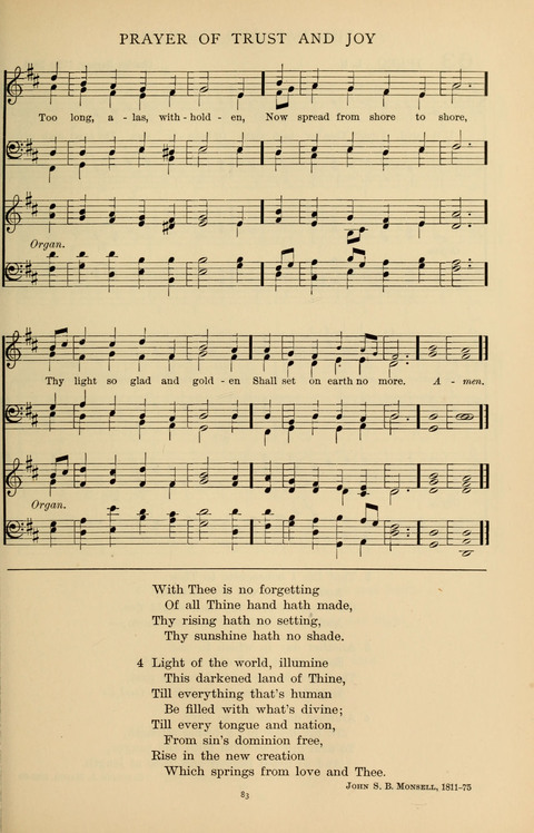 Songs for the Chapel: Arranged for male voices, for use in colleges, academies, schools and societies page 83