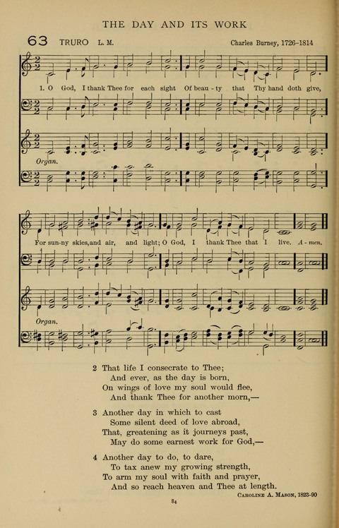 Songs for the Chapel: Arranged for male voices, for use in colleges, academies, schools and societies page 84