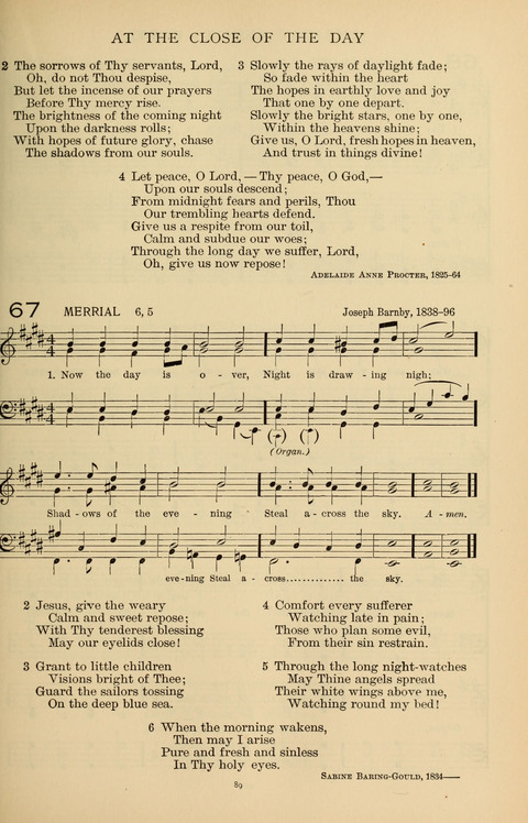 Songs for the Chapel: Arranged for male voices, for use in colleges, academies, schools and societies page 89