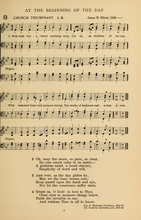 Songs for the Chapel: Arranged for male voices, for use in colleges, academies, schools and societies page 9