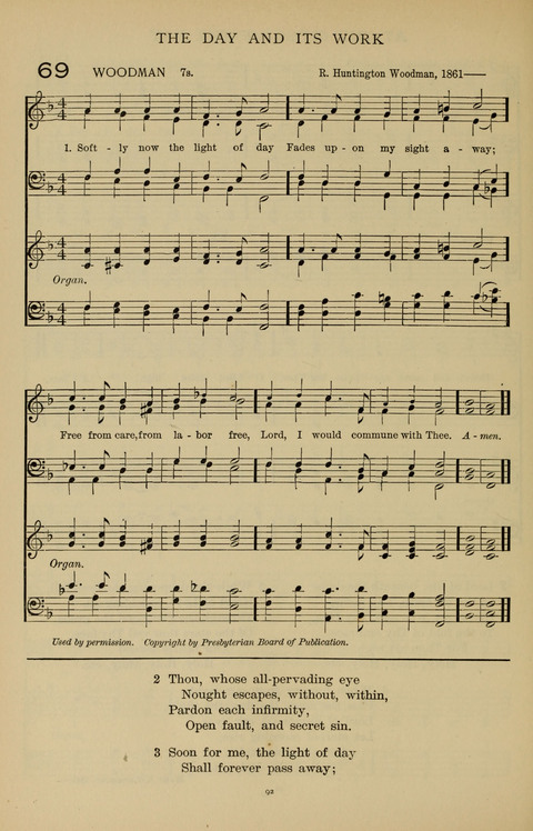 Songs for the Chapel: Arranged for male voices, for use in colleges, academies, schools and societies page 92