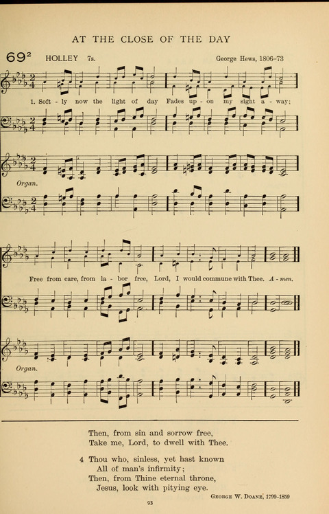 Songs for the Chapel: Arranged for male voices, for use in colleges, academies, schools and societies page 93