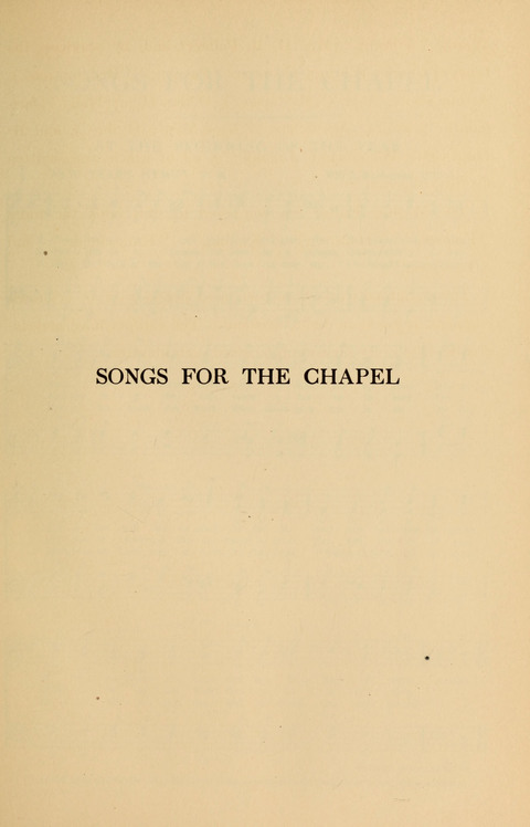 Songs for the Chapel: Arranged for male voices, for use in colleges, academies, schools and societies page xviii