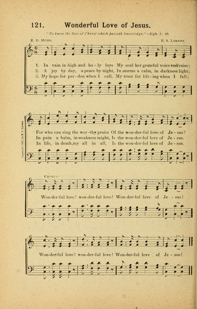 Songs for Christ and the Church: a collection of songs for the use of Christian endeavor societies, sunday-schools, and other church events page 104