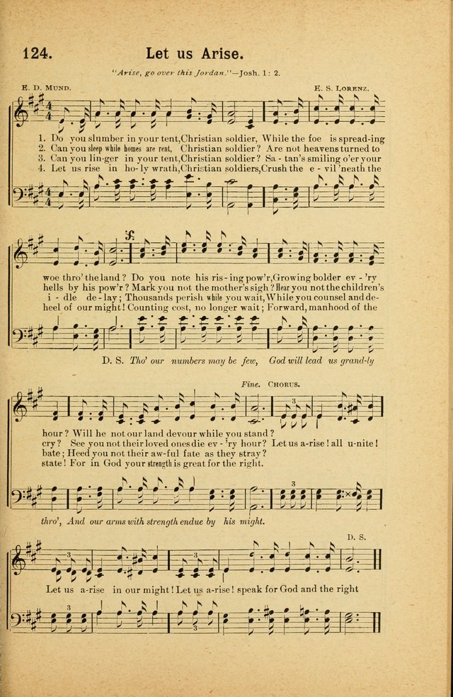 Songs for Christ and the Church: a collection of songs for the use of Christian endeavor societies, sunday-schools, and other church events page 107