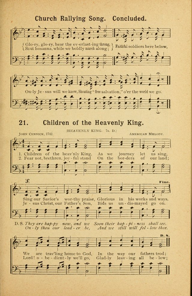 Songs for Christ and the Church: a collection of songs for the use of Christian endeavor societies, sunday-schools, and other church events page 19