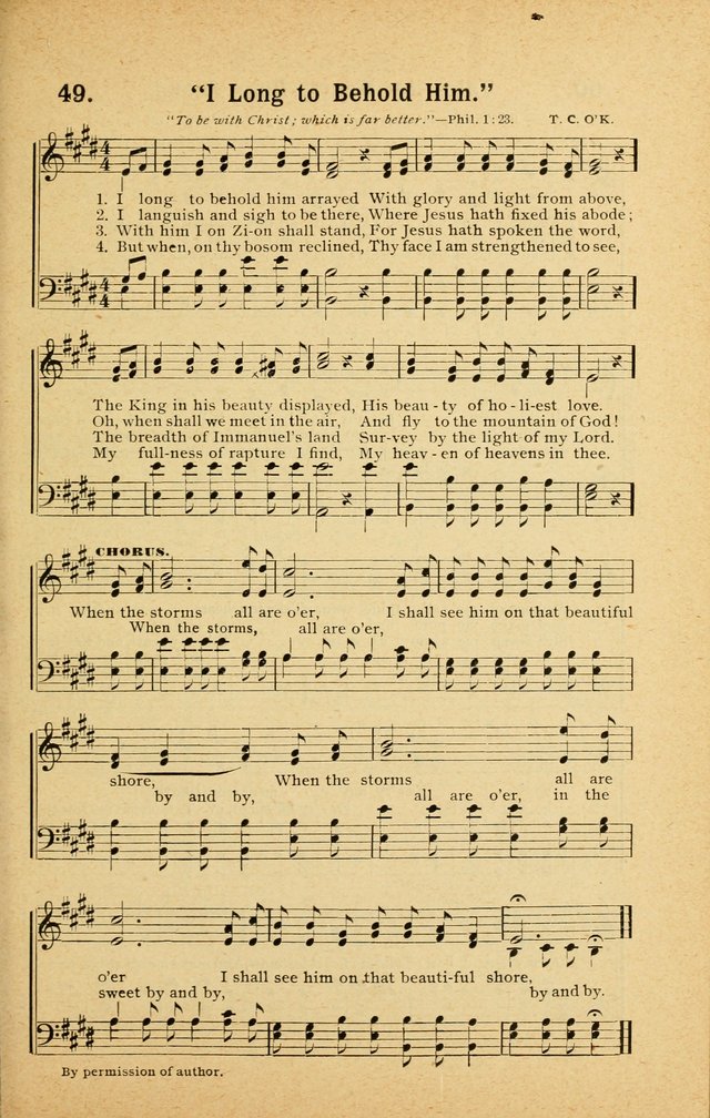 Songs for Christ and the Church: a collection of songs for the use of Christian endeavor societies, sunday-schools, and other church events page 43