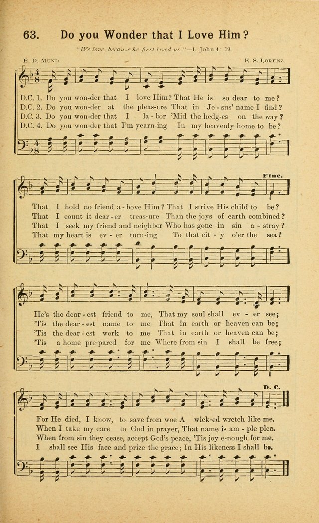 Songs for Christ and the Church: a collection of songs for the use of Christian endeavor societies, sunday-schools, and other church events page 55