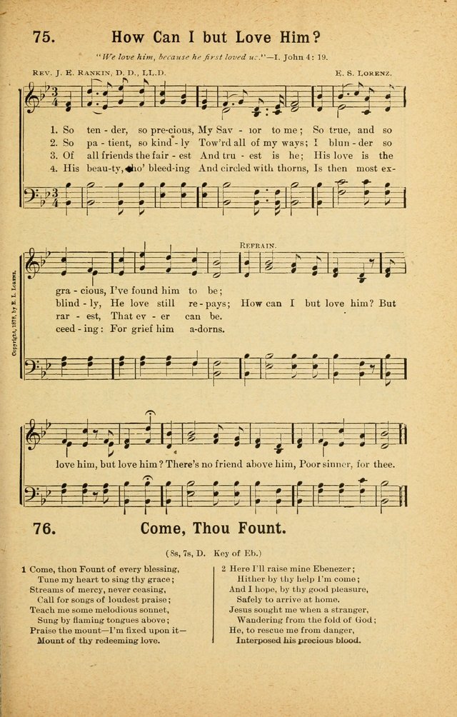 Songs for Christ and the Church: a collection of songs for the use of Christian endeavor societies, sunday-schools, and other church events page 67