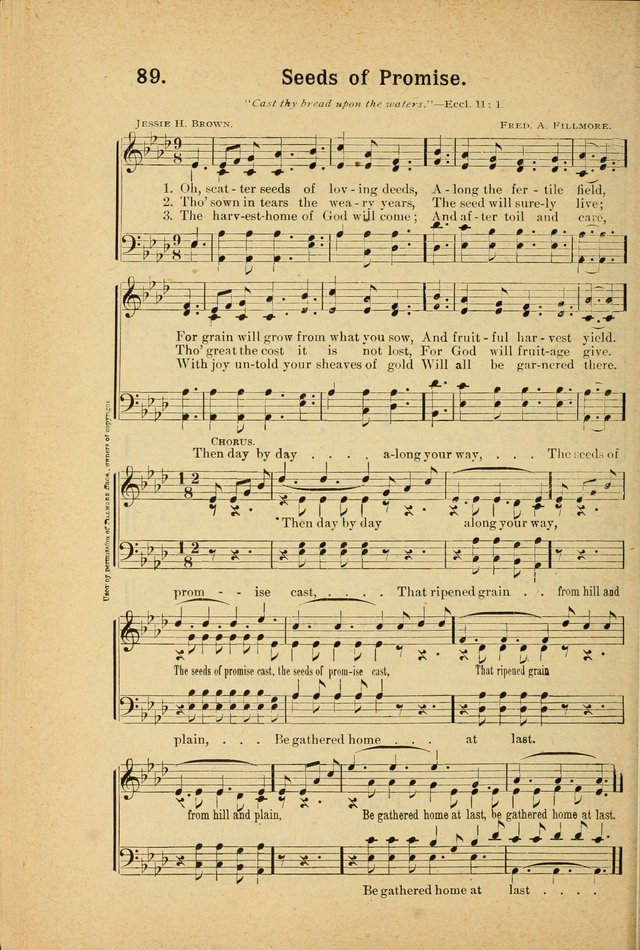 Songs for Christ and the Church: a collection of songs for the use of Christian endeavor societies, sunday-schools, and other church events page 76