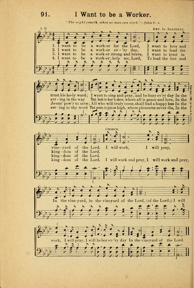 Songs for Christ and the Church: a collection of songs for the use of Christian endeavor societies, sunday-schools, and other church events page 78