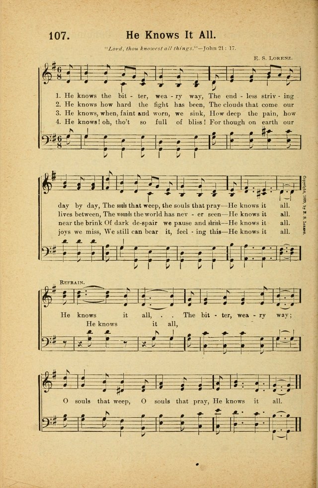 Songs for Christ and the Church: a collection of songs for the use of Christian endeavor societies, sunday-schools, and other church events page 92