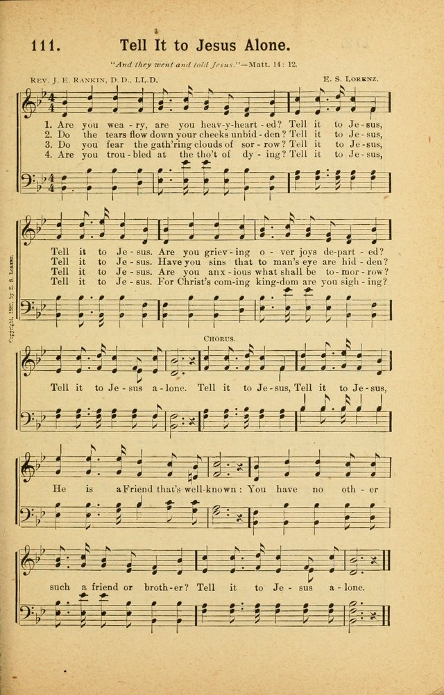 Songs for Christ and the Church: a collection of songs for the use of Christian endeavor societies, sunday-schools, and other church events page 95