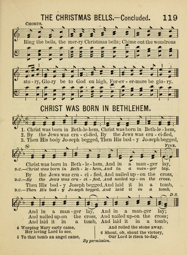 Songs for Little Folks: a collection adapted for the home circle and for primary classes in Sunday schools and day schools: containing a number of carefully selected kindergarten songs page 111