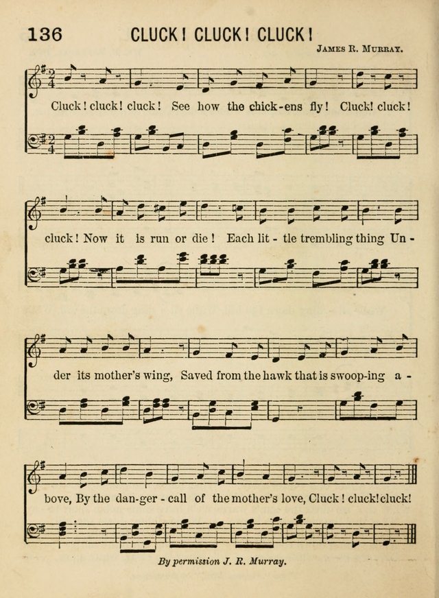 Songs for Little Folks: a collection adapted for the home circle and for primary classes in Sunday schools and day schools: containing a number of carefully selected kindergarten songs page 128