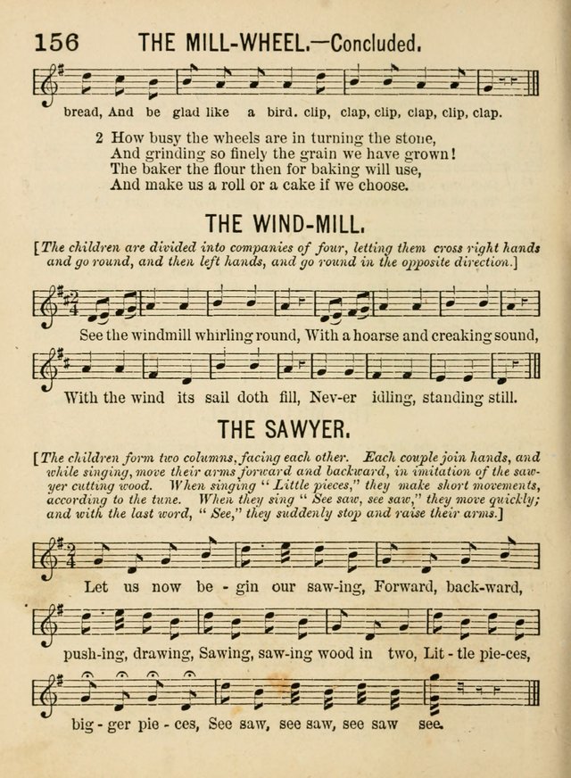 Songs for Little Folks: a collection adapted for the home circle and for primary classes in Sunday schools and day schools: containing a number of carefully selected kindergarten songs page 148