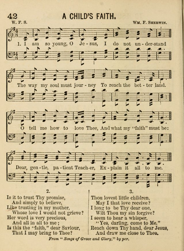 Songs for Little Folks: a collection adapted for the home circle and for primary classes in Sunday schools and day schools: containing a number of carefully selected kindergarten songs page 34