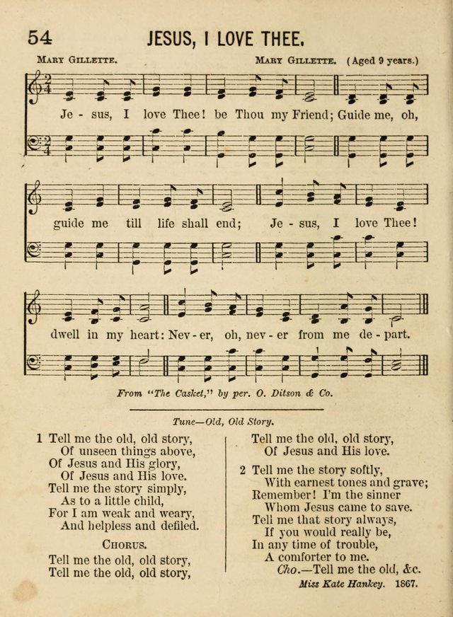 Songs for Little Folks: a collection adapted for the home circle and for primary classes in Sunday schools and day schools: containing a number of carefully selected kindergarten songs page 46