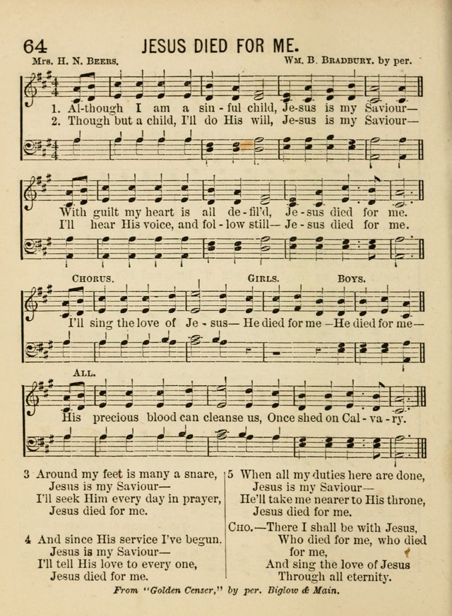 Songs for Little Folks: a collection adapted for the home circle and for primary classes in Sunday schools and day schools: containing a number of carefully selected kindergarten songs page 56