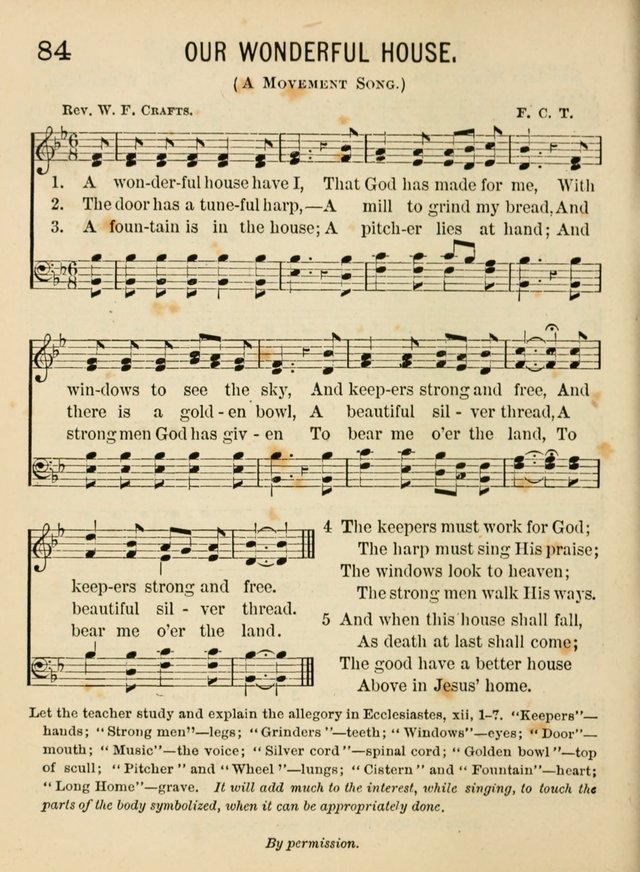 Songs for Little Folks: a collection adapted for the home circle and for primary classes in Sunday schools and day schools: containing a number of carefully selected kindergarten songs page 76