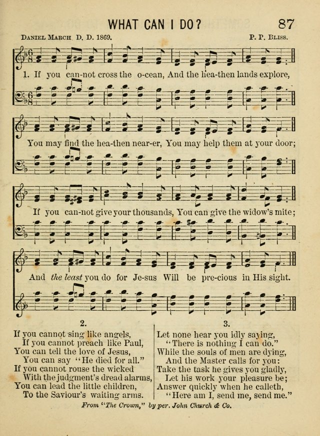 Songs for Little Folks: a collection adapted for the home circle and for primary classes in Sunday schools and day schools: containing a number of carefully selected kindergarten songs page 79