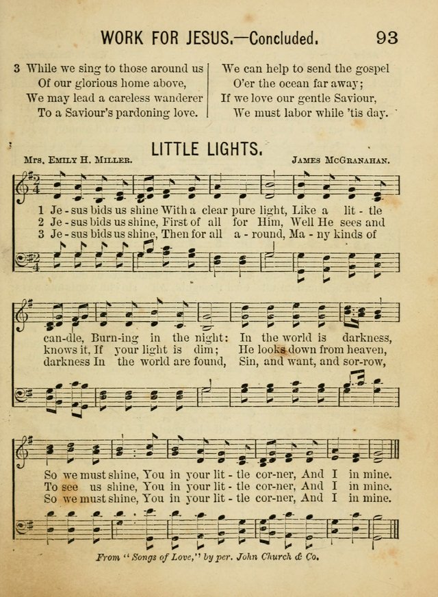 Songs for Little Folks: a collection adapted for the home circle and for primary classes in Sunday schools and day schools: containing a number of carefully selected kindergarten songs page 85