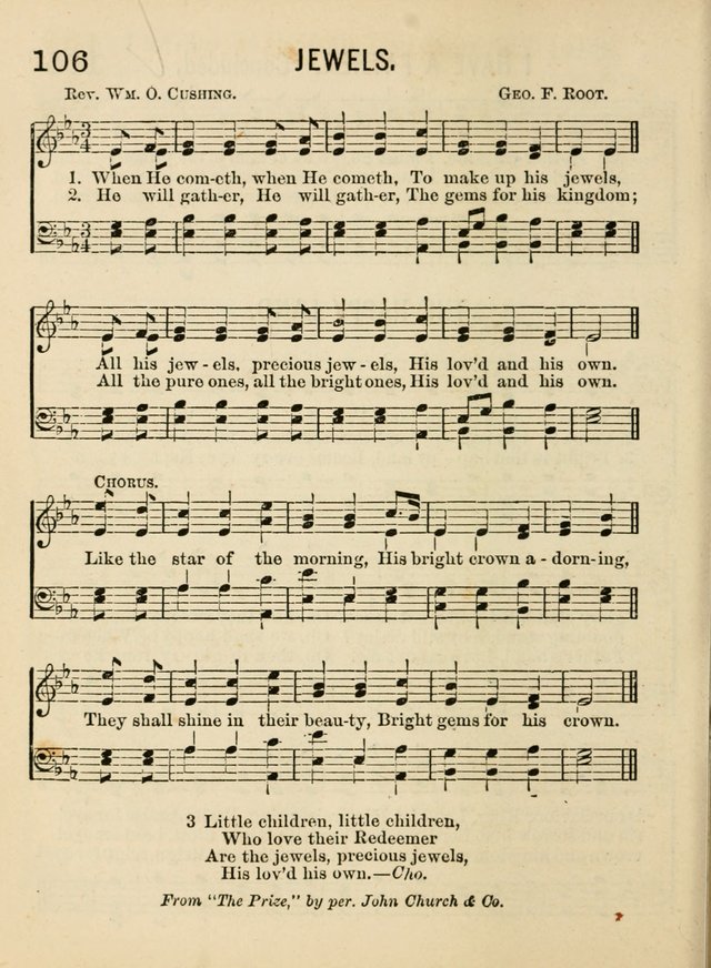 Songs for Little Folks: a collection adapted for the home circle and for primary classes in Sunday schools and day schools: containing a number of carefully selected kindergarten songs page 98