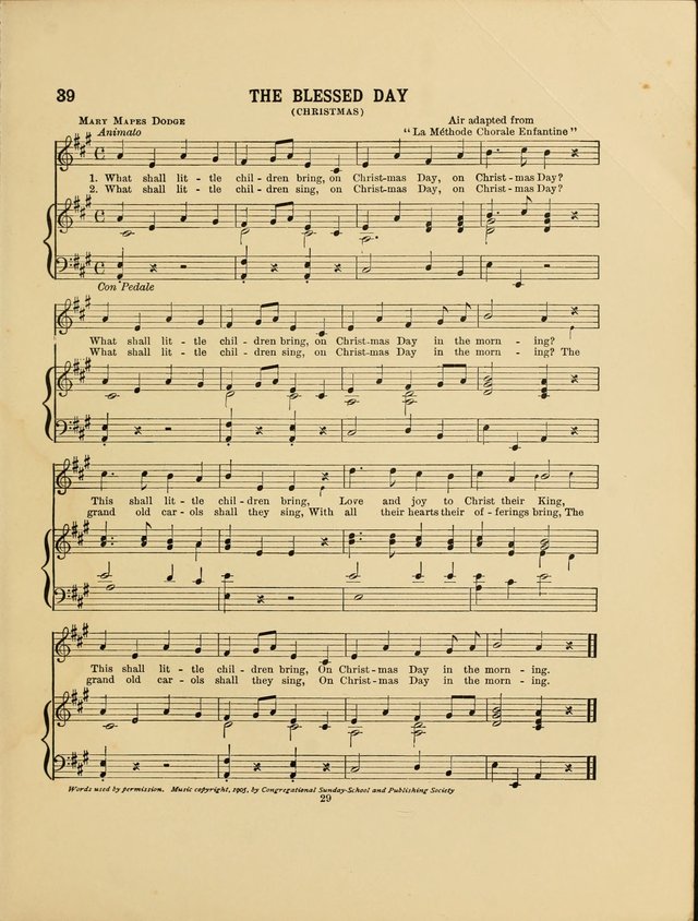 Songs for Little People: for use in Sunday-School, the kindergarten and the home page 31