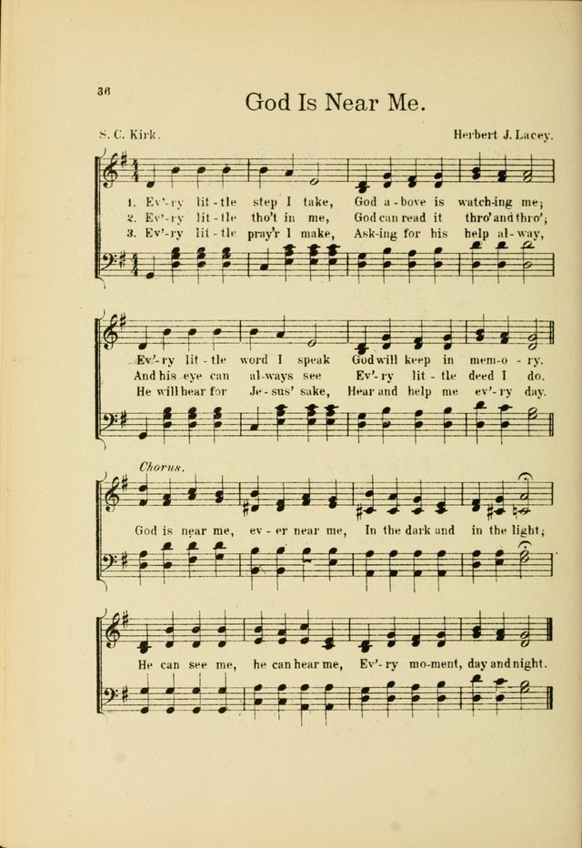 Songs for Little Singers: A Collection of easy pieces for Beginners and Primary Departments of the Sunday School and for use at home page 36