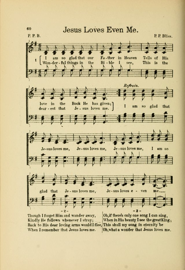 Songs for Little Singers: A Collection of easy pieces for Beginners and Primary Departments of the Sunday School and for use at home page 60