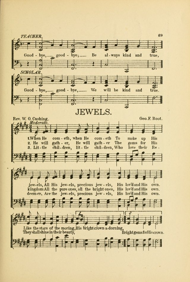 Songs for Little Singers: A Collection of easy pieces for Beginners and Primary Departments of the Sunday School and for use at home page 69