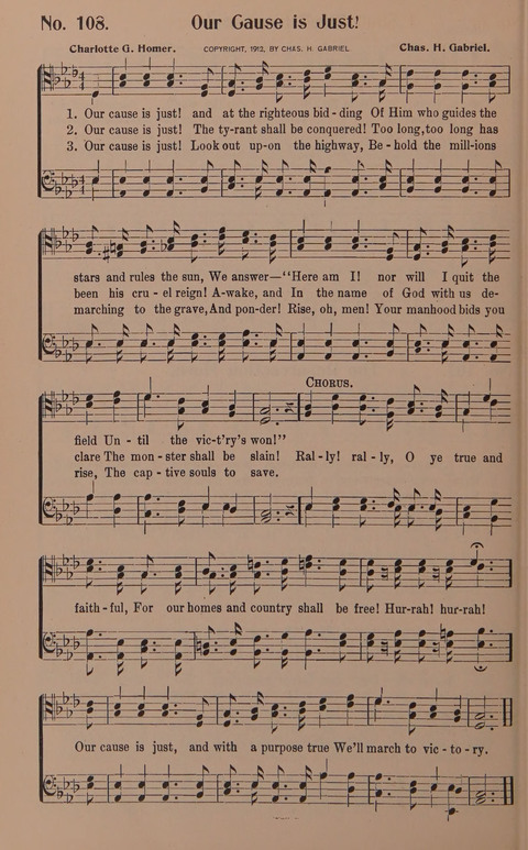 Songs for Men: A Collection of Gospel Songs for Male Quartets and Choruses page 108