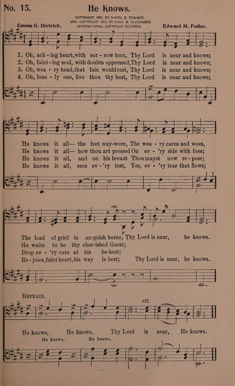 Songs for Men: A Collection of Gospel Songs for Male Quartets and Choruses page 15