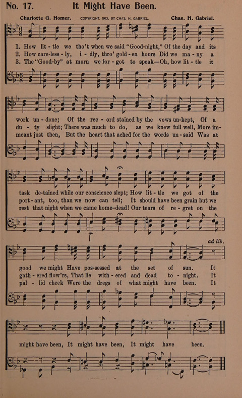 Songs for Men: A Collection of Gospel Songs for Male Quartets and Choruses page 17