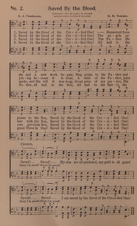 Songs for Men: A Collection of Gospel Songs for Male Quartets and Choruses page 2