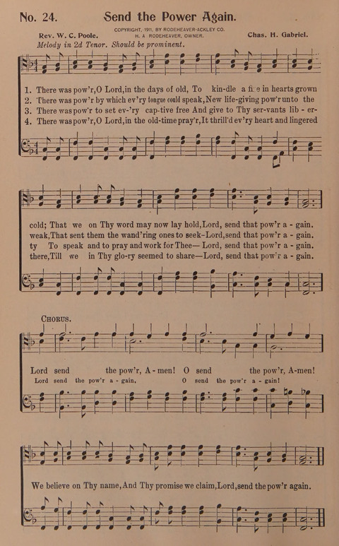 Songs for Men: A Collection of Gospel Songs for Male Quartets and Choruses page 24