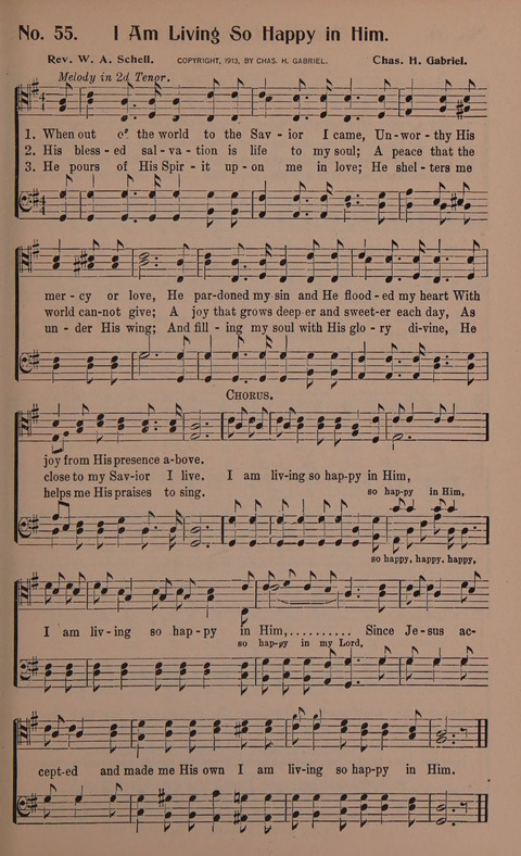 Songs for Men: A Collection of Gospel Songs for Male Quartets and Choruses page 55